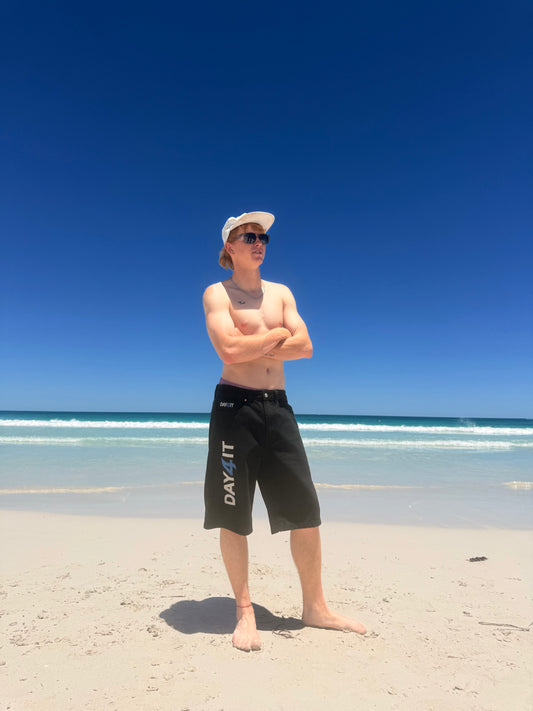 The BackWash Black Jorts